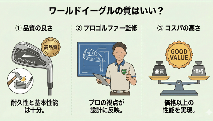 ワールドイーグルの質はいい?