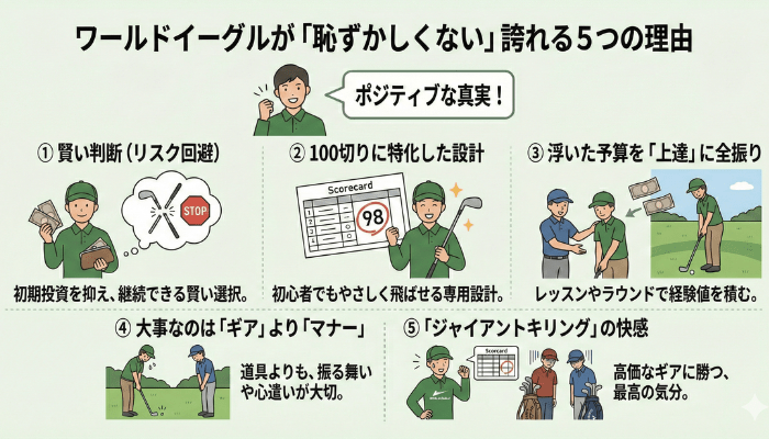 ワールドイーグルが「恥ずかしくない」誇れる5つの理由