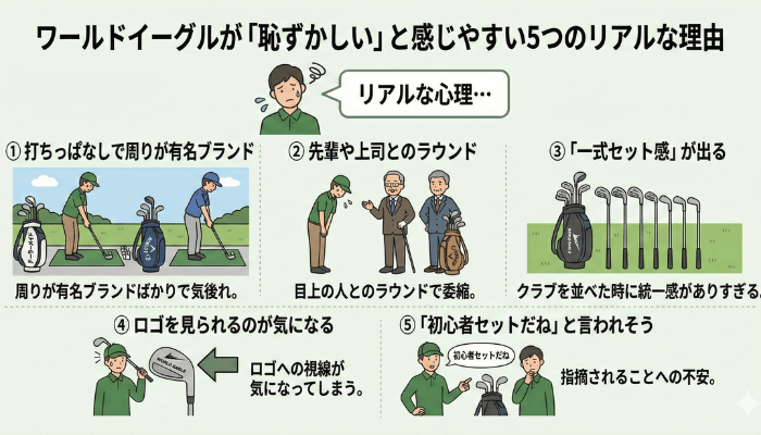 ワールドイーグルが「恥ずかしい」と感じやすい5つのリアルな理由