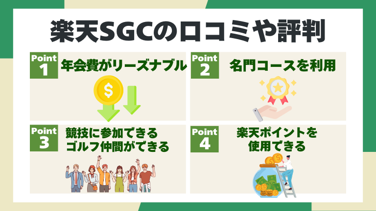 楽天SGCの口コミや評判